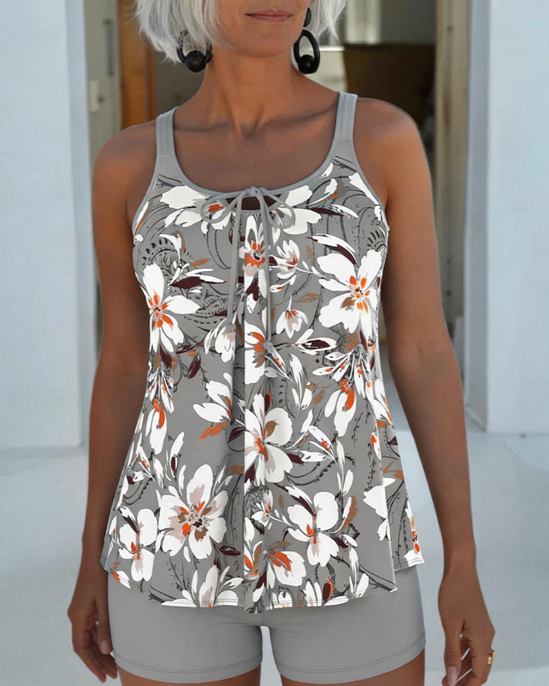 Tankini Stor Blommig Slips
